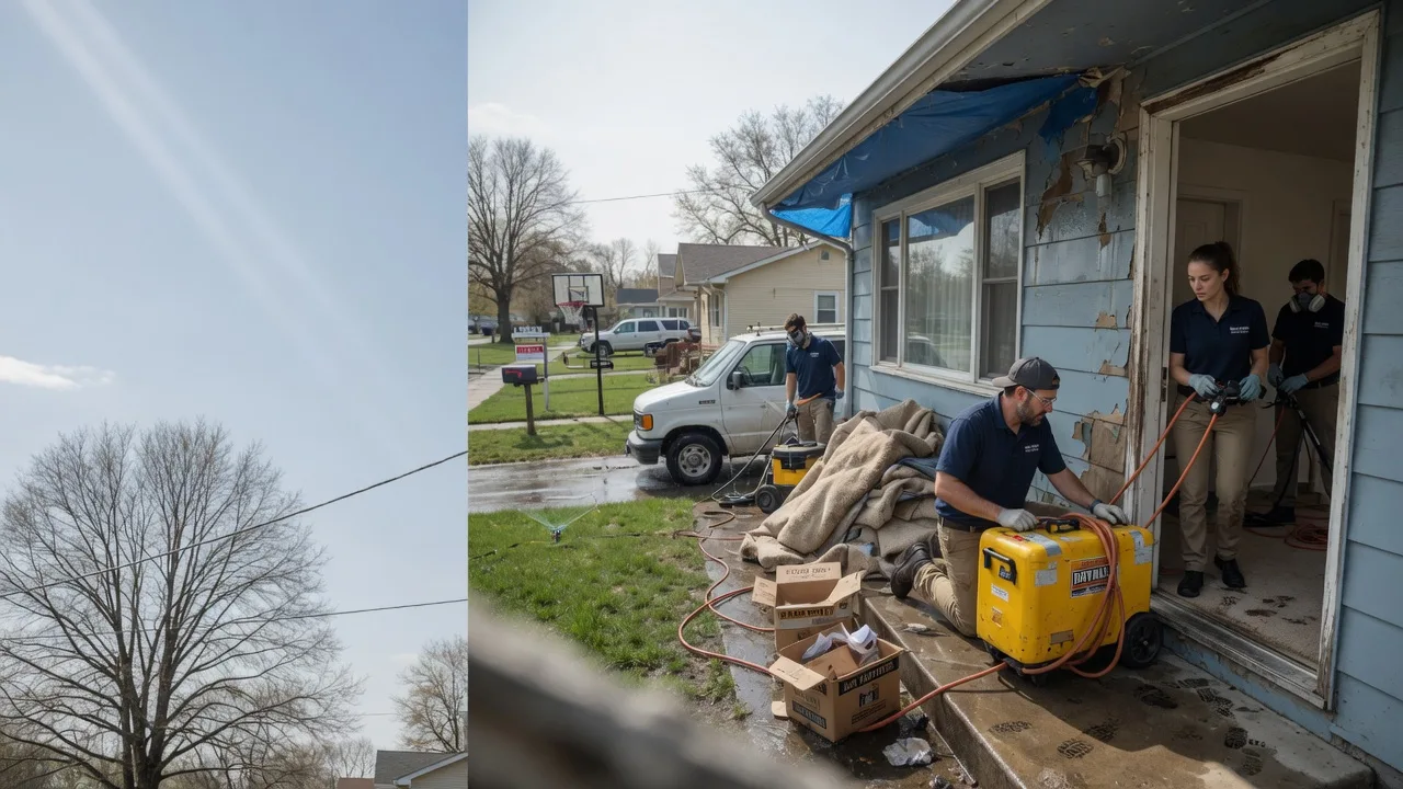 Basement Flood Cleanup in New Castle, PA near me